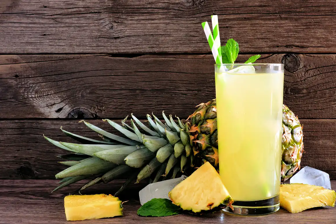 Coconut water with pineapple