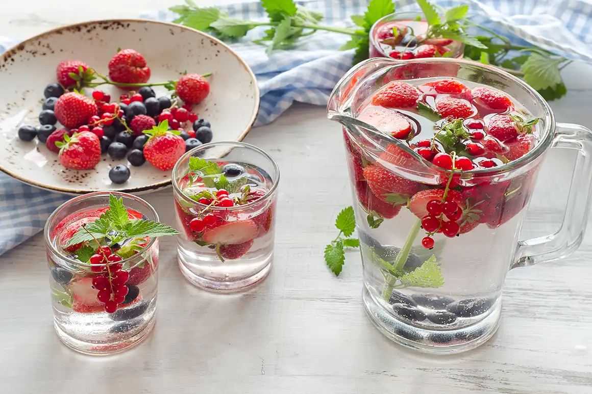 Water with fruit