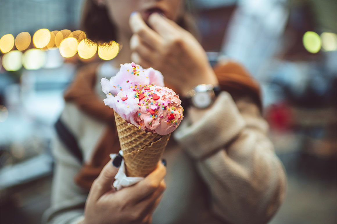 Los helados engordan