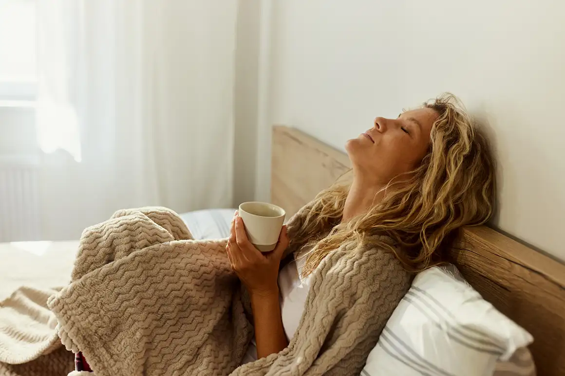 Relax before bedtime.