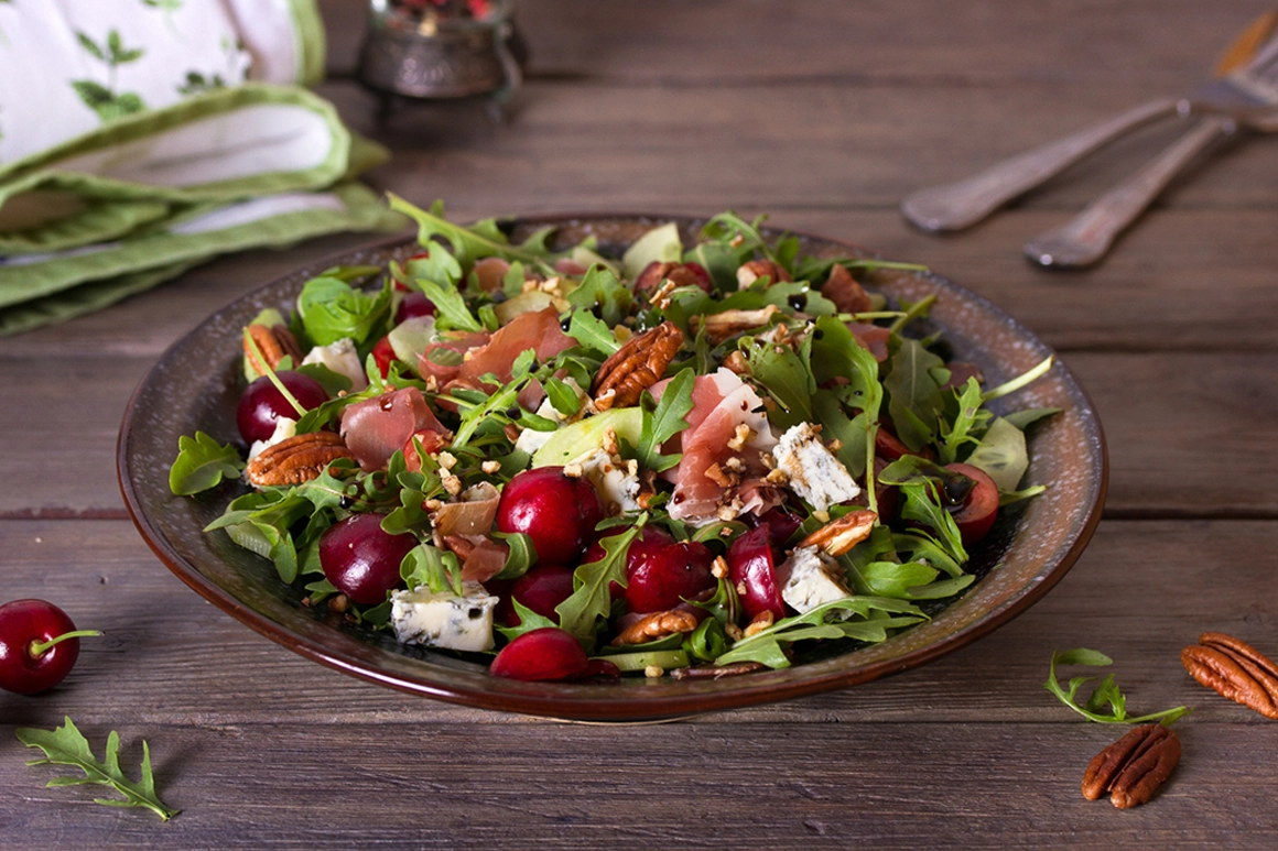 Cucumber and cherry salad