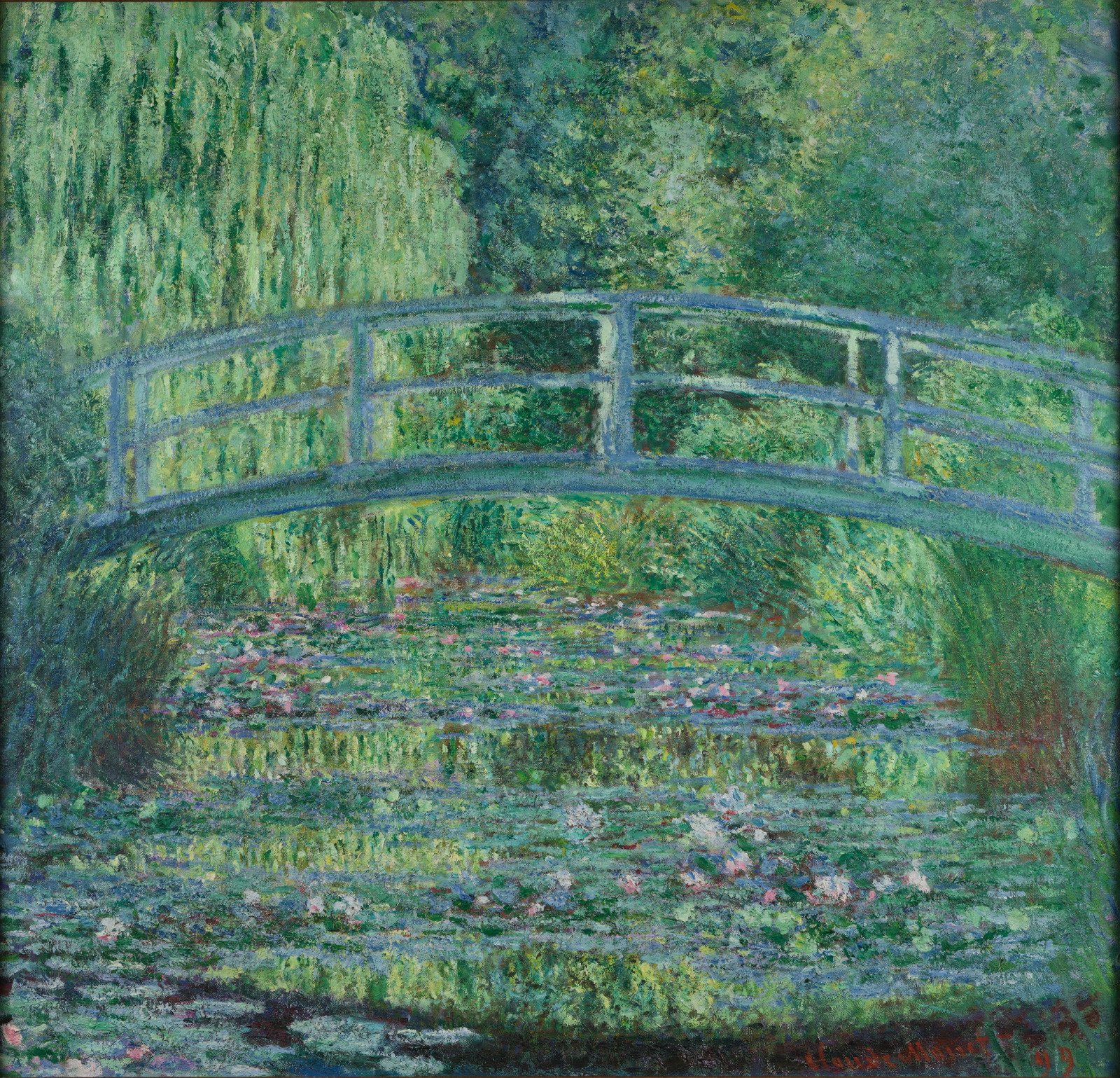 Claude Monet (1840-1926). Nymphéas, entre 1914 i 1917 Oli sobre tela, 130 × 153 cm. París, Museu Marmottan Monet, legs Annie Rouart, 1993, inv. 6085 Foto: © Museu Marmottan Monet
