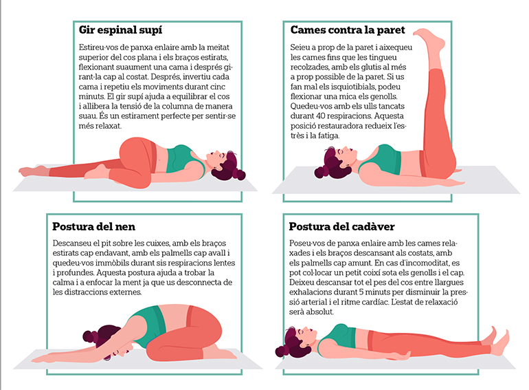 4 postures de ioga per dormir millor