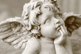 Imatge d’un Cupid, una figura molt relacionada amb el Dia dels Enamorats.