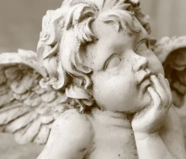 Image of a Cupid, a figure closely associated with Valentine’s Day.