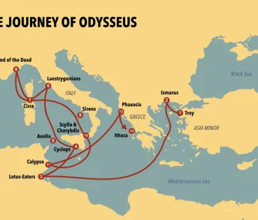 Arqueòlegs i cartògrafs somien, des de fa segles, plasmar en un mapa la mítica ruta de l’Odissea; una de les que han guanyat més adeptes els últims anys és el que proposa Peter T. Struck.