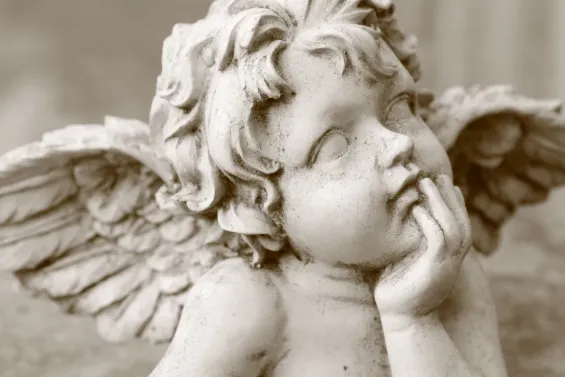 Imatge d’un Cupid, una figura molt relacionada amb el Dia dels Enamorats.