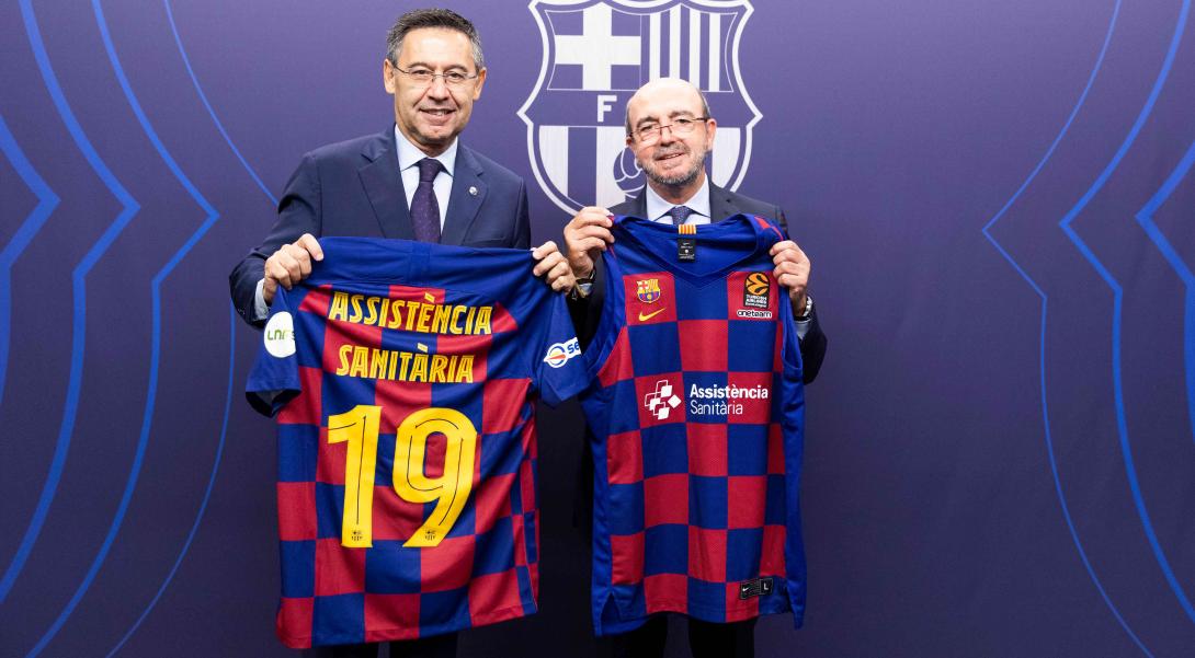 El Dr. Ignacio Orce, presidente de Assistència Sanitària, fue el encargado de presentar el acuerdo junto al presidente del FC Barcelona, Josep Maria Bartomeu. 