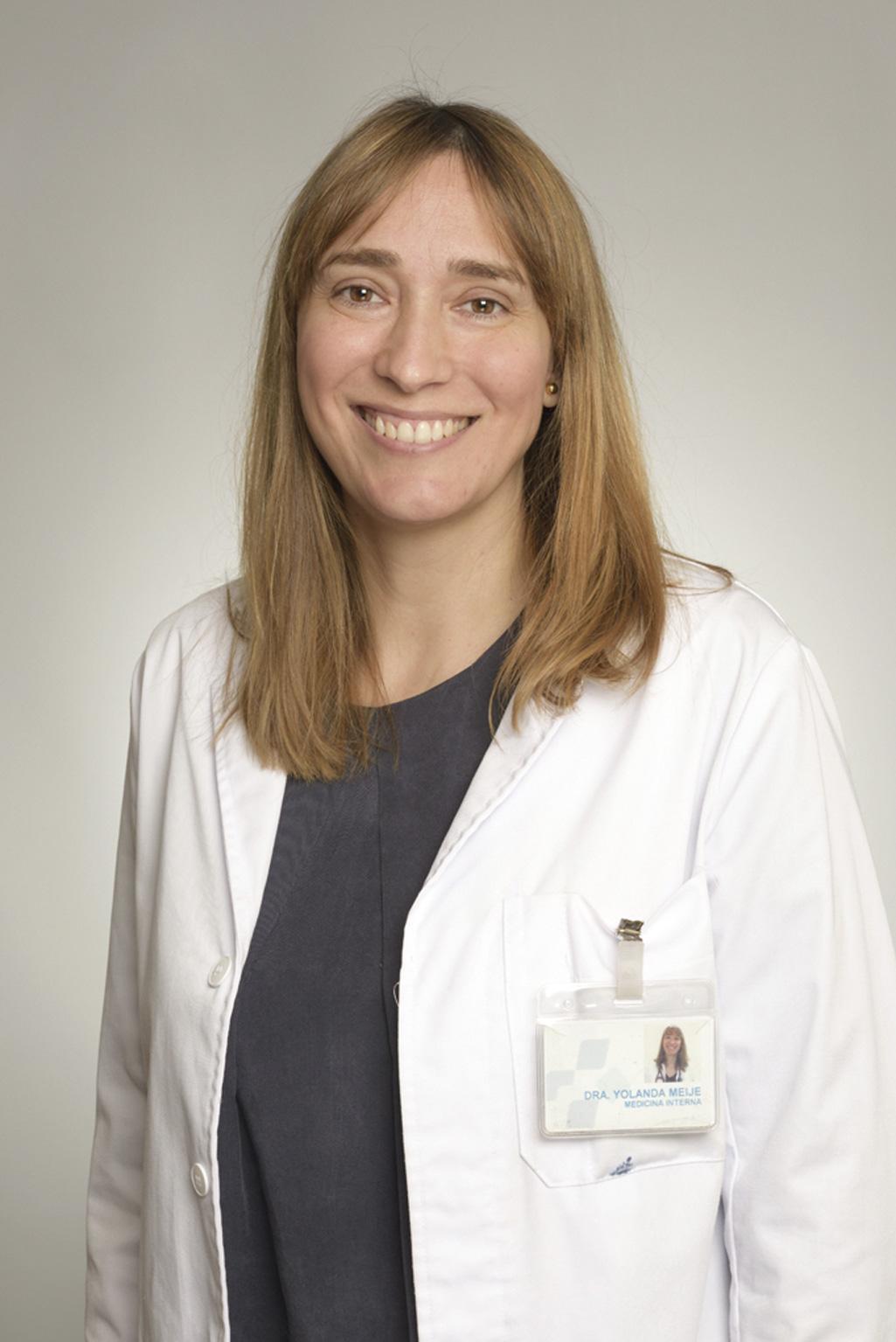 Dra. Yolanda Meije, jefa del Servicio de Medicina Interna del Hospital de Barcelona