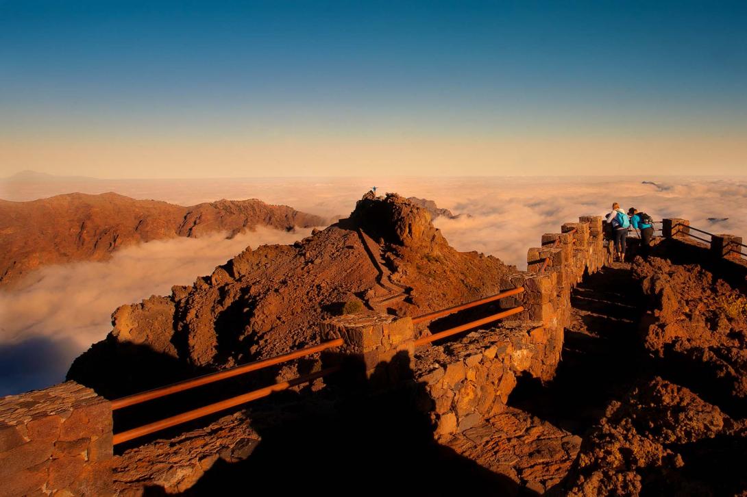 el mirador del Roque de los Muchachos