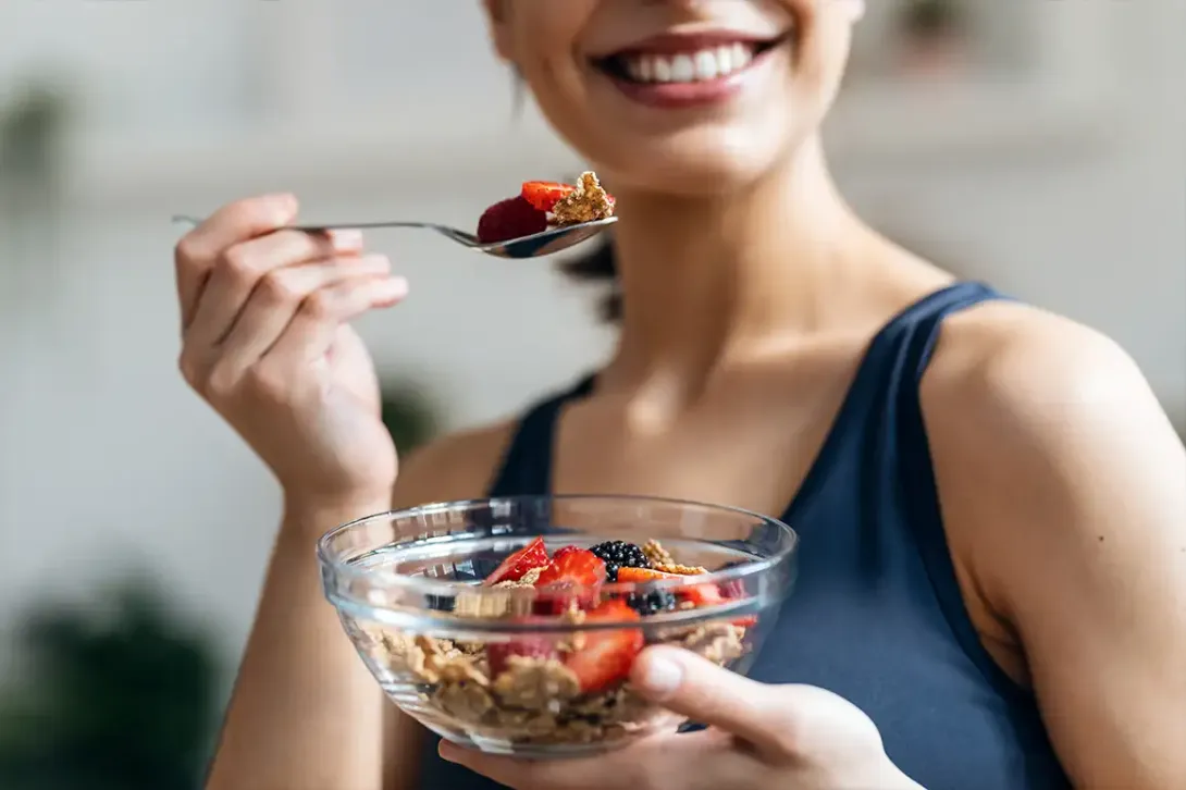 Healthy diet and rich in iron.