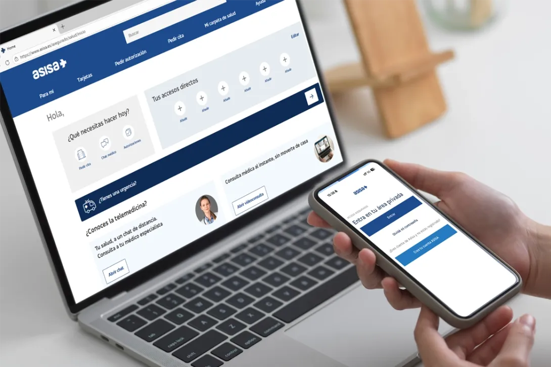 La nueva app de ASISA mejora la experiencia de usuario, facilita el acceso a los trámites administrativos y agrupa los servicios de telemedicina y los planes de salud y prevención.