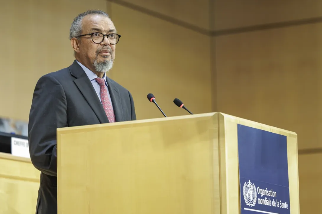 Secretary-General Tedros Adhanom Ghebreyesus. © WHO / Antoine Tardy.